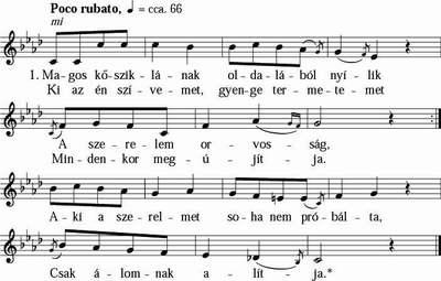 b) A Rákóczi-dallamcsalád dalai 6. Szomszéd népek dalainak hatására ill. műzenei hatásra létrejövő dallamok / germán és szláv zenéből átvett dalok / II.