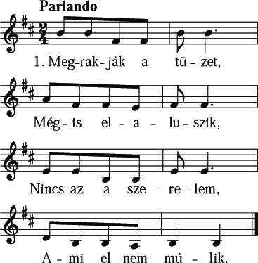 2. Béreslegény mezítláb ment