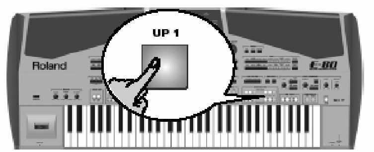 Roland E-80 Munkaállomás A multi-effekt processzorok használata a billenty zet part-okra (MULTI FX).