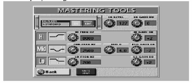E-80 Munkaállomás A mixer funkciók és effektek használata A [REVERB SEND] és [CHORUS SEND] (jobb felsõ sarok) mezõk lehetõvé teszik, hogy a multi effekt kimeneti jel, milyen mértékben kerüljön