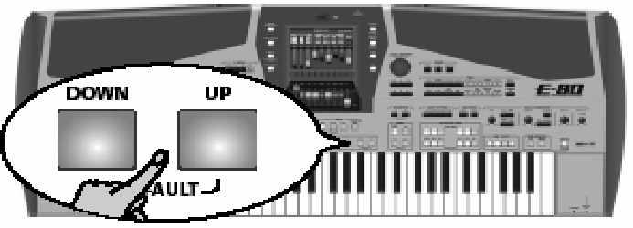 Roland E-80 Munkaállomás User programok kiválasztása Valamennyi User program rendelkezik egy rögzített számmal is (a program mezõ jobb szélén), ami lehetõvé teszi annak közvetlen kiválasztását.