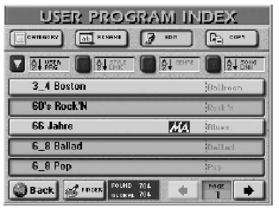 E-80 Munkaállomás Munka a user programokkal (2) Határozza meg a memória tartományt: [EXTERNAL MEMORY] vagy [INTERNAL MEMORY]. (3) Nyomja meg a bal fels sarokban található [INDEX] mez t.
