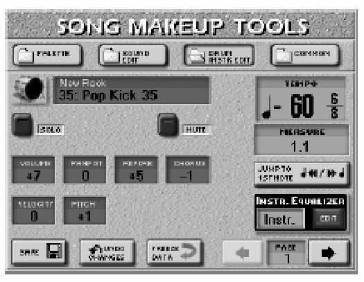 Roland E-80 Munkaállomás A Makeup eszközök használata Megjegyzés: Az üt s hangszínek sustain szintje általában a 0 érték. Zongora és gitár hangszínek vannak ebben a kategóriában.