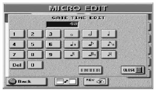 vagy Nyomja meg a [CLOSE] mez t a NUMERIC PAD bezárásához az érték megváltoztatása nélkül. (4) Nyomja meg a DATA ENTRY [ ] gombot, hogy kiválassza és megváltoztassa a következ értéket.