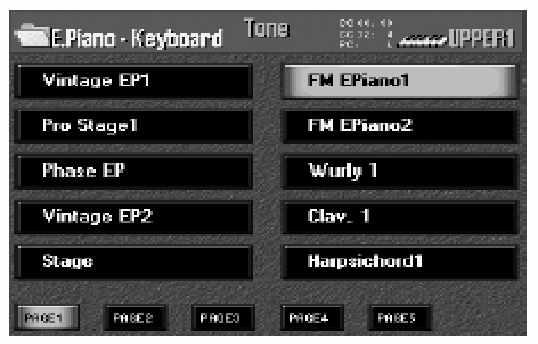 E-80 Munkaállomás Stílusok programozása (Style Composer) A sáv, mód és divizió kiválasztása Hogy megkönnyítsük a dolgokat, kezdjük a MAIN [1] Division dobokkal.