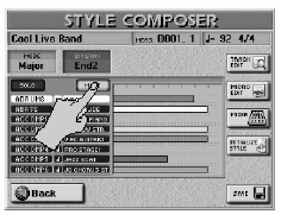 Roland E-80 Munkaállomás A stílus meghallgatása és további sávok hozzáadása A stílus mentése Tegye szokássá, hogy az adott stílust a lehetõ leggyakrabban mentse.
