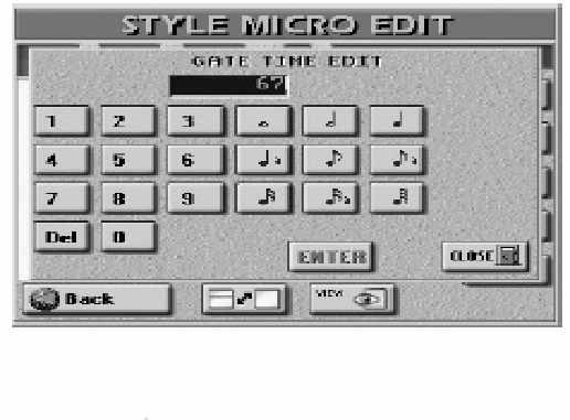 E-80 Munkaállomás Stílusok programozása (Style Composer) Megjegyzés: A CC64 (Hold) eseményeket a HOLD FOOTSWITCH aljzatra cstalakoztatott lábkapcsoló hozza létre.