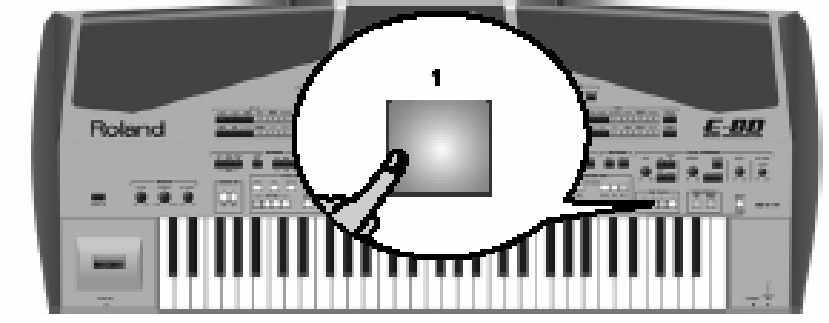 Roland E-80 Munkaállomás A billenty zet part-ok használata Forgassa a KEYBOARD felé, hogyha a saját maga által játszott hangok túl halkan szólnak.