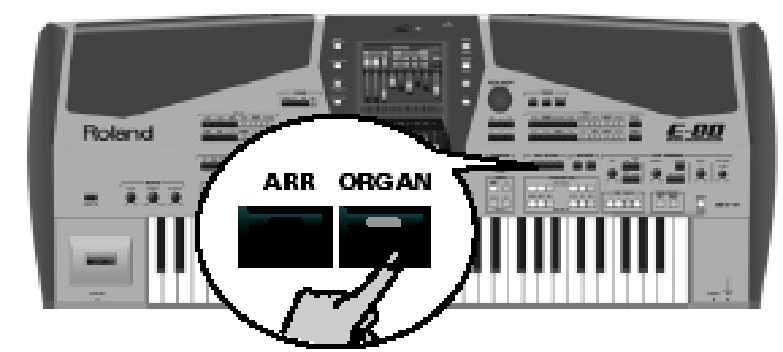 A harmonikus regiszterek használata Az E80 tartalmaz egy virtuális regiszteres orgonát, amely a Roland Virtual Tone Wheel technológiát használja, mint a VK-8, VK-88, VK- 7, VK-8M, stb.