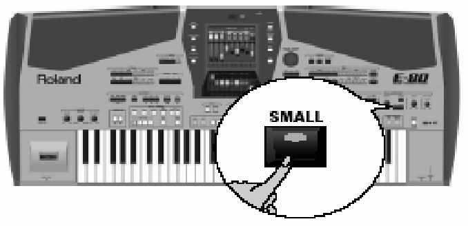 Roland E-80 Munkaállomás Vocal Harmonist funkció (9) Nyomja meg a [VOCAL EFFECT] mez t. (10) Hogyha a Compressor-ra van szüksége, nyomja meg a [COMPRESS] mez t, hogy kéken világítson.