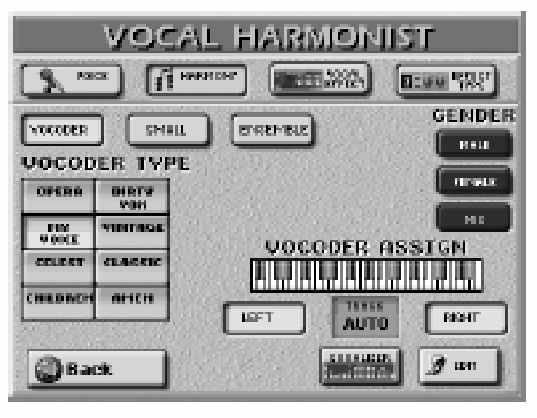 E-80 Munkaállomás Gyors kezdés (6) Az Auto Pitch hang precízebb beállításához, nyomja meg az [EDIT] mez t: A Vocoder használata A Vocoder egy effekt, ami a kimondott szavakat hangokkal kombinálja és