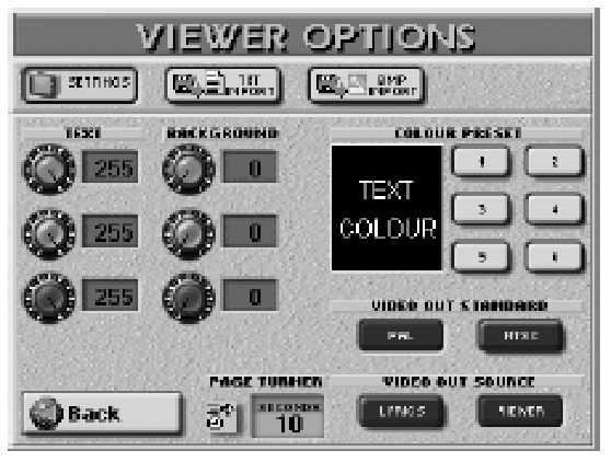 Roland E-80 Munkaállomás A VIEWER funkció használata (7) Nyomja meg az [OPTIONS] mez t. Ez annyit jelent, hogy ez a memória foglalt, így a velet elvégzésekor az itt található adatok törlésre kerülnek.