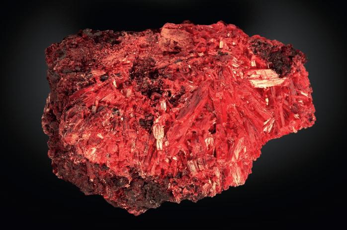 Krokoit, Red Lead-bánya, Dundas, Tasmania (Ausztrália).