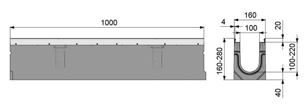 FOLYÓKA 2 3 4 5 6 7 8 9 Metszetek folyóka 3 Rácsok F 900-as terhelési osztályig 5