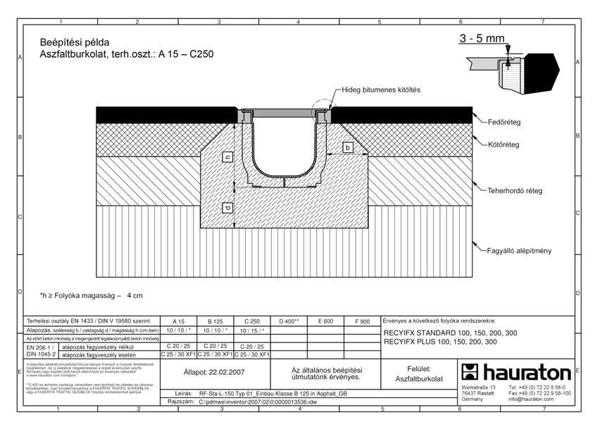 : A 5 C 250 A BEÉPÍTÉSI PÉLDÁKAT/ÚTMUTATÓKAT FOLYAMATOSAN FRISSÍTJÜK A MŰSZAKI FELTÉTELEK- NEK MEGFELELŐEN.