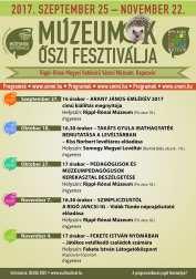 2017. november 7. 16:30 Múzeumok Őszi Fesztiválja a Rippl-Rónai Múzeumban Szimplicziusztól- Rigó Jancsi-ig Előadó: Vidák Tünde néprajzkutató A programon való részvétel ingyenes!