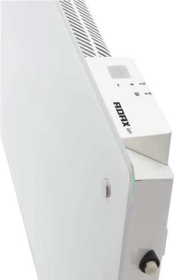 ADAX WIFI KÉTFÉLE KIVITEL Adax Neo Wifi letisztult, fehér színű fém előlap (400-2000 W) Adax Clea Wifi edzett üveg előlap, fehér vagy fekete színben (600-800-1000 W).