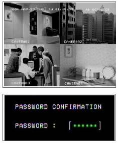 AVC780W 11 Részletes menübeállítás FŐMENÜ Nyomja meg a MENU gombot a főmenübe való belépéshez. Az alapértelmezett jelszó: 000000. 9 hozzáférhető opció van a főmenüben.