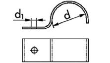 Betonbilincsek concrete clamps csőhöz, egyszerű, anyag: 20,5 mm Cikkszám 0864 0864 6 00 0864 8 00