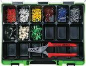 reca szortimentek assortment case szigetelt érvéghüvelyek; E-Cu, ónozott; érvéghüvely-fogóval (0557 0); dobozban 526 részes Cikkszám 0956 557 0 narancs 0,5 mm 2 csap 8 4 mm 0557 000 00 db fehér 0,75