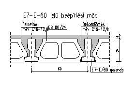 3.2.A gerenda beépítése 6,0 m-es falköznél: Megjegyzés: