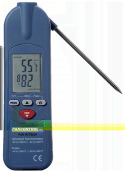 Infravörös digitális hőmérő PAN IR-T260F Infravörös digitális hőmérő beszúró szondával Digitális