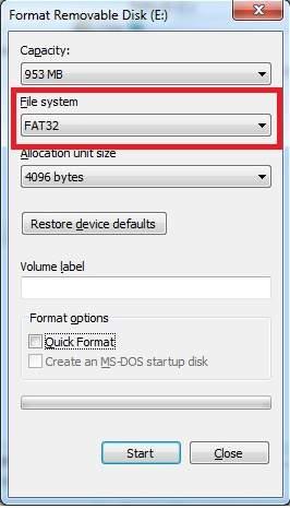 AD629 Használati útmutató - HU. oldal 33 10. Kattintson a Start gombra - a pendrive méretétől függően ez eltarthat egy darabig.
