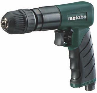 Metabo DB 10 sűrített levegős fúrógép Munkanyomás: 6,2 bar Levegőszükséglet: 360 l/perc Fordulatszám: 1800 ford/perc