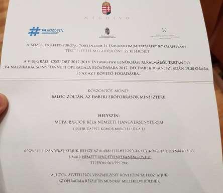 A műsor összeállítói arra is gondot fordítottak, hogy a visegrádi szellemet ne csak a közreműködők nemzeti hovatartozása erősítse, de a műsoron megszólaló számok is ezt tegyék: a nagy klasszikusok,