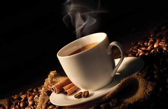 Kávék és italkülönlegességek Coffe and beverage specialites Espresso Cappuccino Caffé Latte Caffé Latte Vanilia Caffe Belga Irish Fantasy Bora-Bora Caffe Melange Ír kávé / Irish