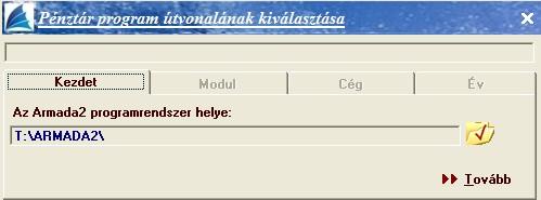 A házipénztár összekötés a következő módon kell