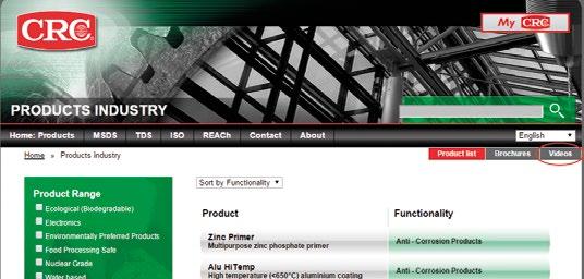 Keressen rá a CRC Industries Europe-ra a Youtube-on, ahol immár megtalálható