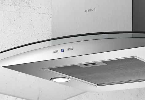 ÉRINTŐGOMB KIJELZŐVEL 3S+B Touch control with display Légszállítás (IEC, booster) Booster IEC airflow 713 m³/h 68 db(a) Maximális teljesítmény Total absorption 300 W Long life szűrő Long life filter