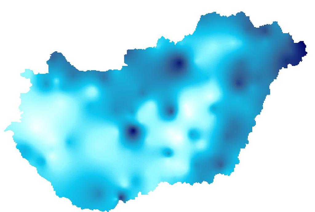 100 A havi csapadékösszeg országos területi átlagértékének sokévi (1971-2000) átlagtól való eltérése (%) a 2008.