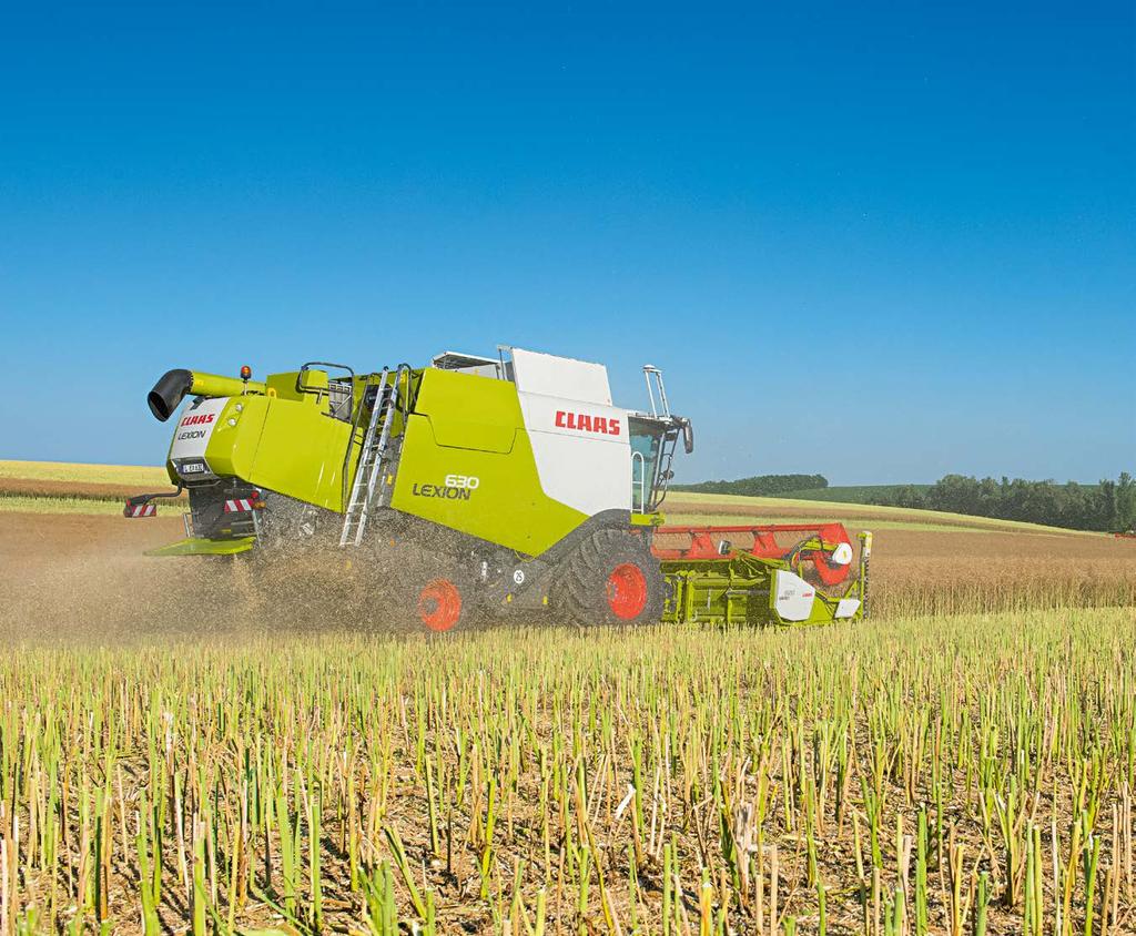 LEXION 670-620 Tartalom Adapterek 06 VARIO 08 CERIO 14 Vágóasztalok 16 Vágóasztal automatika 18 Ferdefelhordó 20 CLAAS POWER SYSTEMS 54 Motor 56 DYNAMIC COOLING 58 MONTANA 60 TERRA TRAC 62 Hajtómű 64