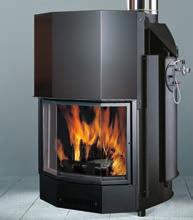 656330 375 000 ACQUATONDO PLUS 29 28,1 kw - panorámaüveggel, fafogóval és elektromos grillező csatlakozással, - füstkivezetés belső Ø 25 cm.