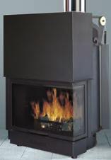 656350 450 000 ACQUATONDO PRIZMA 22 23 kw - fafogóval és elektromos grillező csatlakozással, - füstkivezetés belső Ø 22 cm, Ø 20 cm szűkítővel.