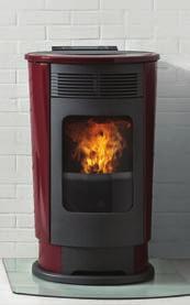 KÁLYHÁK PELLET FŰTÉSHEZ 29 Programozhatóság napi/heti TINY 9 kw Helytakarékos mélység: 26 cm, meleg levegő elcsatornázhatóság jobb oldalról, hátulról vagy felülről. Öntvény égéstér. Üveg frontál.