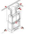 toldóelemmel Cristal 45-76, Double, Flat, Forte Plus, Screen Up, Evo Status Plus, Stile, Titano Plus, Windo2, Windo3 alumínium 112830 réz 112840 27 000 KIT MELEG LEVEGŐ ELCSATORNÁZÁSÁHOZ A TELEPÍTÉS