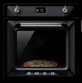 900 Ft Cooker: bézs vagy fekete színben, 90 cm-es, 8 vezérlőgomb, sütő: 9 sütőfunkció, 115 literes, forgónyárs, hőlégkeverés, gőztisztítás, főzőlap: 5 gázégő,