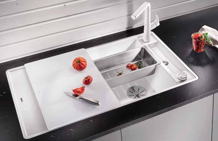 BLAnCo A konyha ékköve BLANCO ZENAR XL 6 S Compact BLANCO AXIA III XL 6 S BLANCO AXIA III 45 S 780 x 510 mm Alaptartozék: fa vágódeszka vagy üveg vágólap katalógus 98.