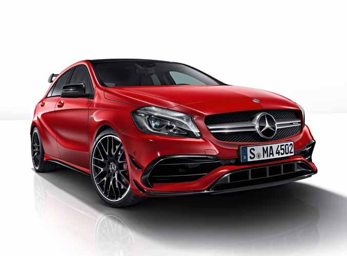 Az AMG PERFORMANCE STUDIO néhány kiemelkedő eleme AMG Night csomag AMG Aerodinamika csomag A visszapillantó tükrök AMG karbon burkolatai AMG DYNAMIC PLUS csomag zárható első differenciálművel AMG
