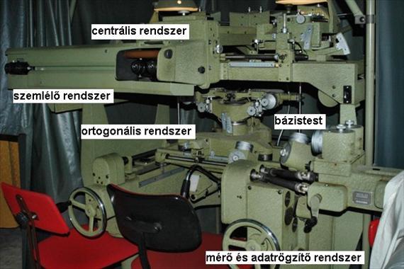 205 Belső tájékozási elemek: a vetítési középpont térbeli koordinátái a képkoordináta-rendszerben (c k, ξ 0, η 0) ahol c k, a kameraállandó; ξ 0, η 0 a képfőpont koordinátái).
