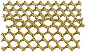Négy Si atomsor távolsága felel meg öt SiC atomsor távolságának. 30.