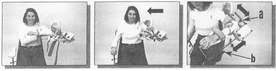 MECHANIKAI BEÁLLÍTÁSOK A pácienshez való igazítás Győződjön meg arról, hogy a szíjak tiszták-e. Állítsa be a sínt olyan helyzetbe, amely a páciens számára nem jár fájdalommal.