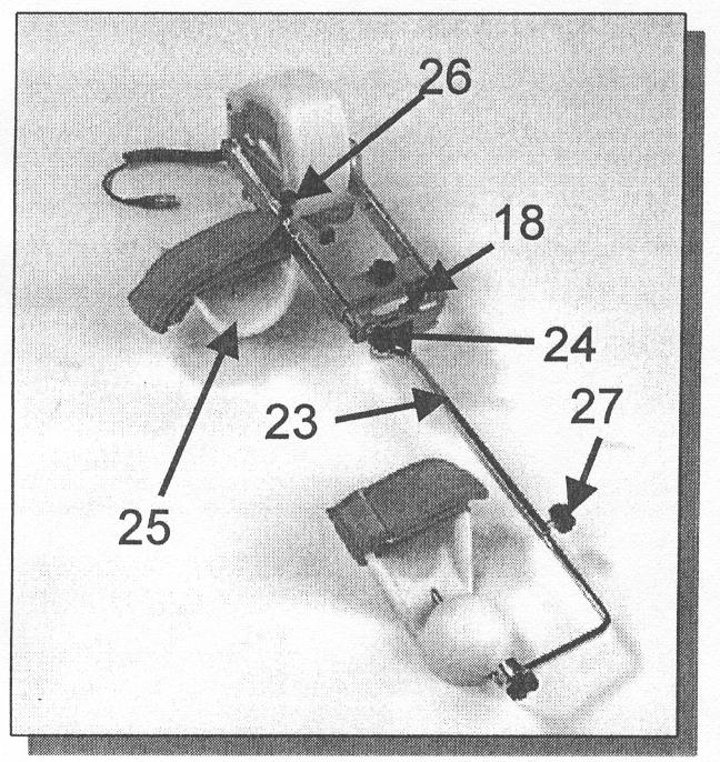 jobb/bal irányú beállítás rögzítése 22 alkarsín Sín az abdukcióhoz flexióhoz 18 az állítható sín tartójának rögzítése 23 az állítható
