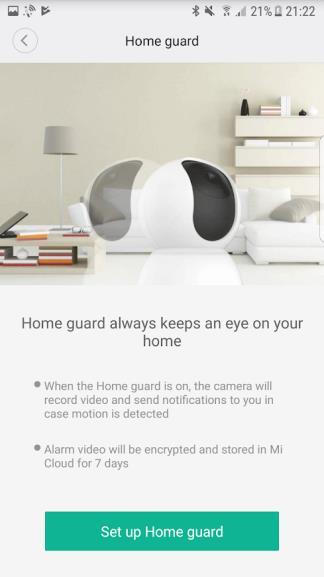 Jelölje ki a Mi Home Security Camera 360 terméket.