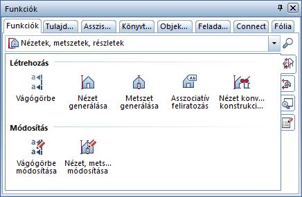 Újdonságok az Allplan 2018-0-ban Nézetek és metszetek 99 Nézetek és metszetek Új funkciók nézetekhez és metszetekhez Hogyha paletta konfigurációval dolgozik, a Nézetek, metszetek, részletek