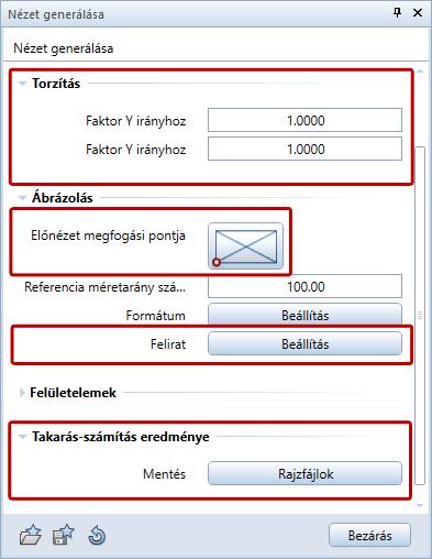 Méghozzá egy faktor < 1 kicsinyítésként (összetömörítés), egy faktor > 1 pedig nagyításként (megnyújtás) fog hatni a nézetre.