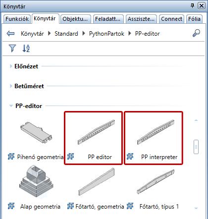 Újdonságok az Allplan 2018-0-ban PythonPartok 129 PythonPart editor és PythonPart interpreter Az egyedi és összetett elemek mellett rendelkezésére áll még a PythonPart editor és a PythonPart